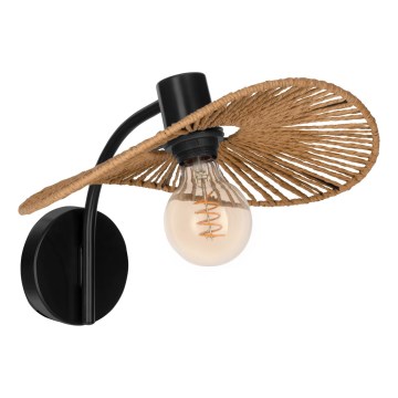 Eglo - Kinkiet 1xE27/42W/230V brązowy/czarny