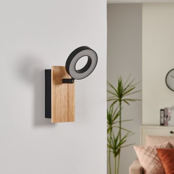 Eglo - Kinkiet punktowy LED/4,2W/230V czarny/brązowy