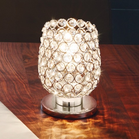 Eglo - Kryształowa lampa stołowa 1xE27/60W/230V