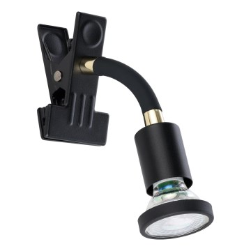 Eglo - Lampa LED z klipsem 1xGU10/4,5W/230V czarna