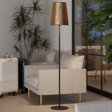 Eglo - Lampa podłogowa 1xE27/25W/230V złoty/różowy