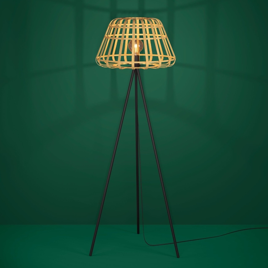 Eglo - Lampa podłogowa 1xE27/40W/230V bambus