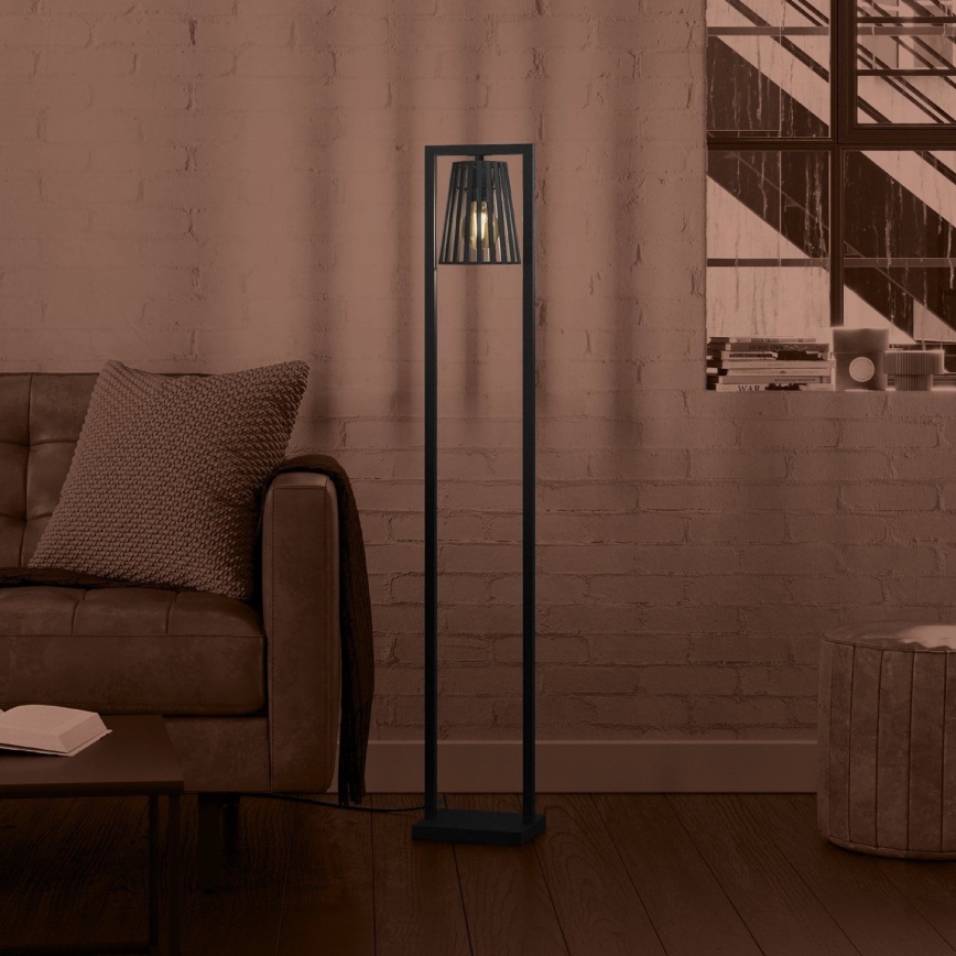 Eglo - Lampa podłogowa 1xE27/40W/230V czarny