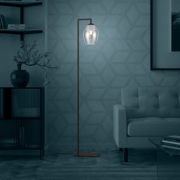 Eglo - Lampa podłogowa 1xE27/40W/230V dymny