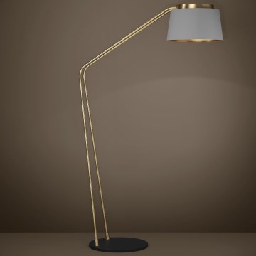 Eglo - Lampa podłogowa 1xE27/40W/230V szara/złota