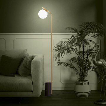 Eglo - Lampa podłogowa 1xE27/40W/230V złoty