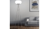 Eglo - Lampa podłogowa 2xE27/60W biały/opalone szkło
