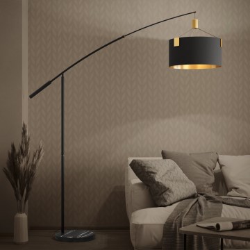 Eglo - Lampa podłogowa 3xE27/40W/230V czarny/złoty