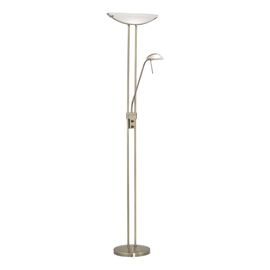 EGLO - Lampa podłogowa ściemnialna BAYA 1xR7s/230W + 1xG9/33W brąz