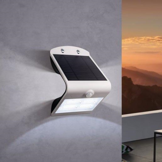 Eglo - Lampa solarna z czujnikiem LED/3,2W/3,7V 2000 mAh IP54