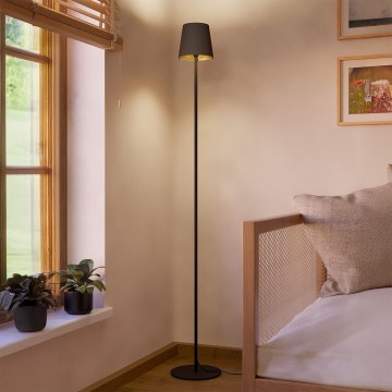 Eglo - Lampa stojąca 1xE14/7,5W/230V czarna/brązowa