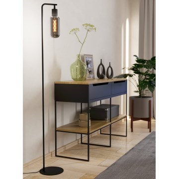 Eglo - Lampa stojąca 1xE27/4W/230V czarna/przydymiona