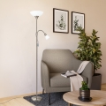 EGLO - Lampa stojąca 1xE27/60W + 1xE14/25W matowy chrom
