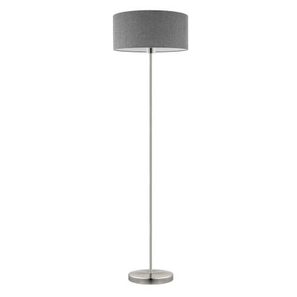 Eglo - Lampa stojąca LED TUNJA 1xE27/60W/230V matowy chrom/szary