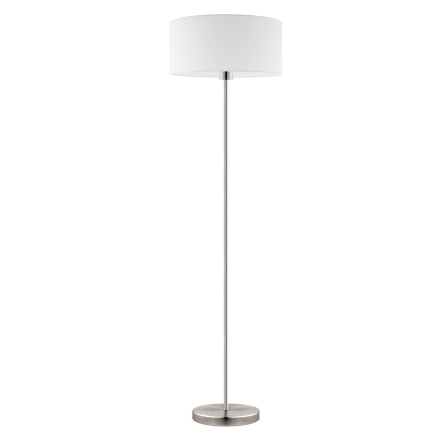 Eglo - Lampa stojąca LED TUNJA 1xE27/60W/230V matowy chrom/biały