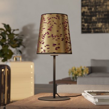 Eglo - Lampa stołowa 1xE27/25W/230V złoty/różowy