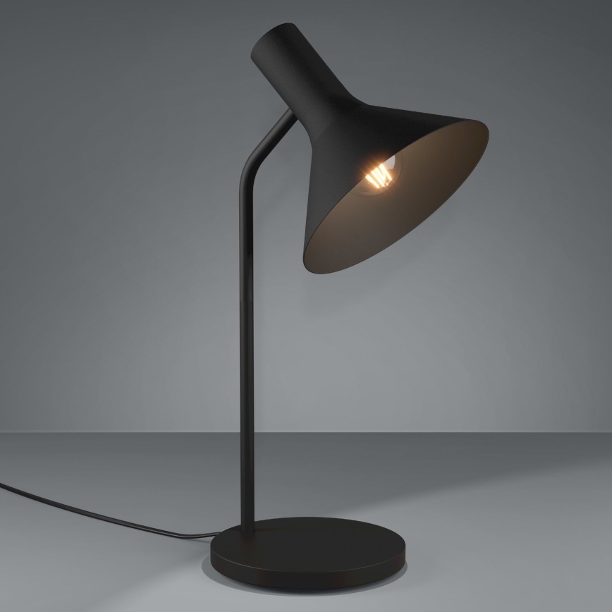 Eglo - Lampa stołowa 1xE27/28W/230V czarny