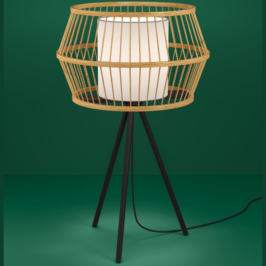 Eglo - Lampa stołowa 1xE27/40W/230V bambus