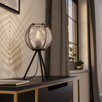 Eglo - Lampa stołowa 1xE27/40W/230V biała/czarna