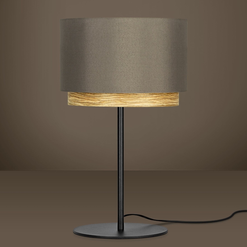 Eglo - Lampa stołowa 1xE27/40W/230V brązowa