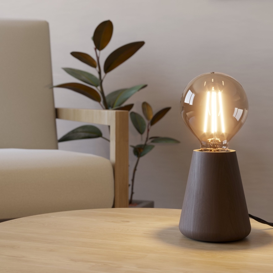 Eglo - Lampa stołowa 1xE27/40W/230V brązowa