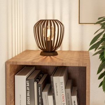 Eglo - Lampa stołowa 1xE27/40W/230V brązowa