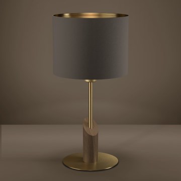 Eglo - Lampa stołowa 1xE27/40W/230V brązowa/złota