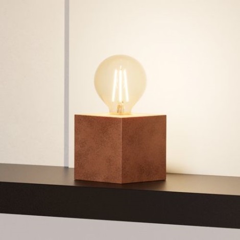 Eglo - Lampa stołowa 1xE27/40W/230V brązowy