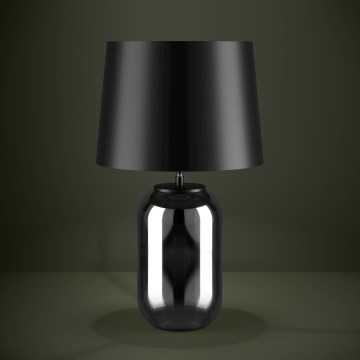 Eglo - Lampa stołowa 1xE27/40W/230V czarna/dym
