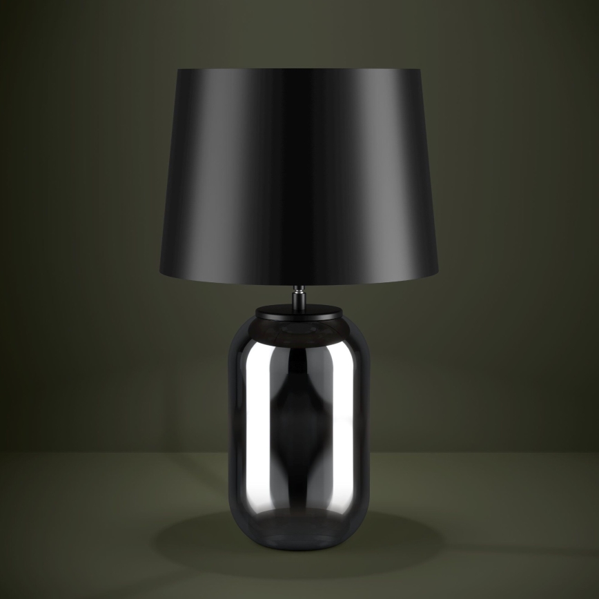 Eglo - Lampa stołowa 1xE27/40W/230V czarna/dym