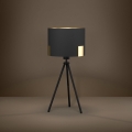 Eglo - Lampa stołowa 1xE27/40W/230V czarny/złoty