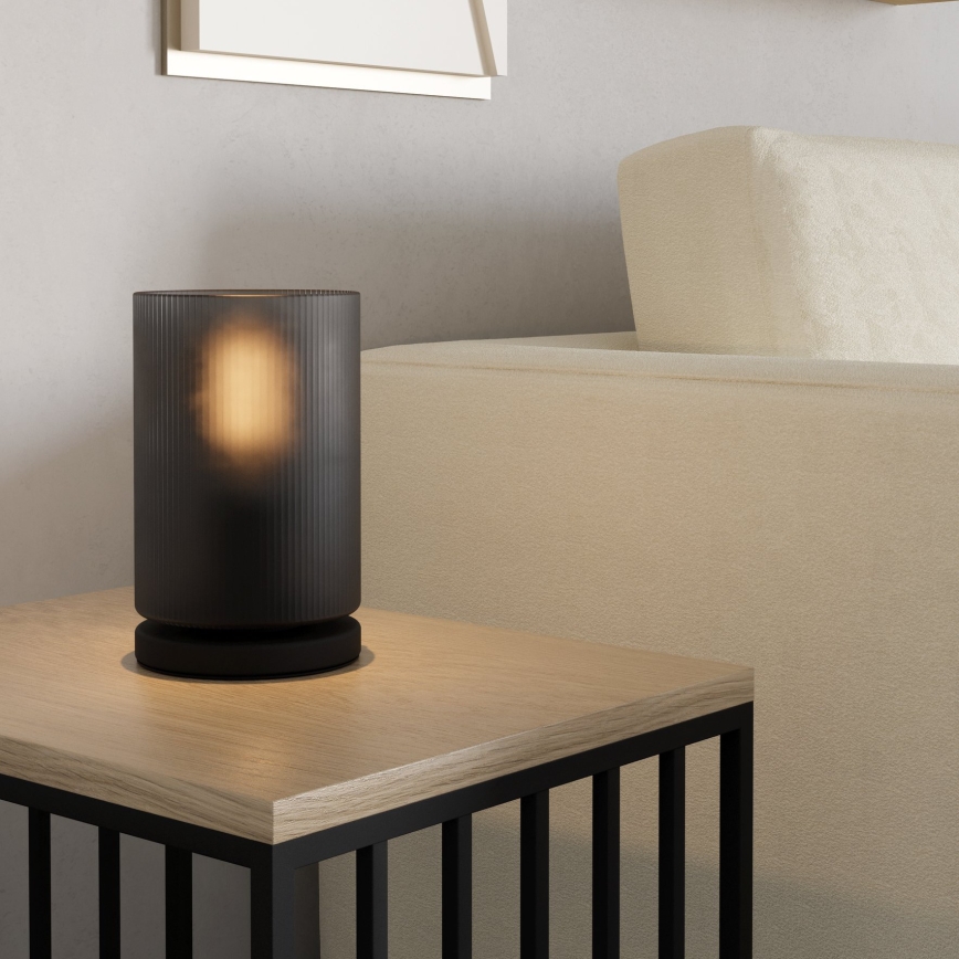 Eglo - Lampa stołowa 1xE27/40W/230V szara