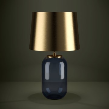 Eglo - Lampa stołowa 1xE27/40W/230V złota/niebieska