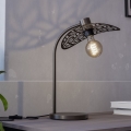 Eglo - Lampa stołowa 1xE27/60W/230V brązowa