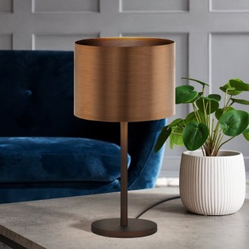 Eglo - Lampa stołowa 1xE27/60W/230V miedziany