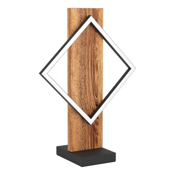 Eglo - Lampa stołowa LED/13W/230V czarna/brązowa