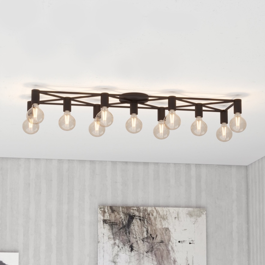 Eglo - Lampa sufitowa 11xE27/40W/230V czarne