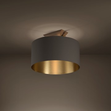 Eglo - Lampa sufitowa 1xE27/40W/230V brązowa/złota