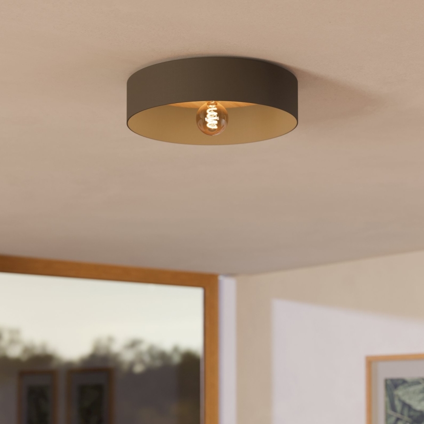 Eglo - Lampa sufitowa 1xE27/40W/230V szara