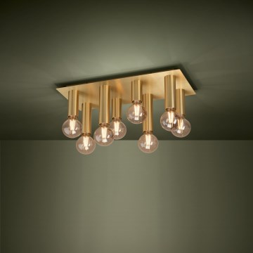 Eglo - Lampa sufitowa 8xE27/40W/230V złota
