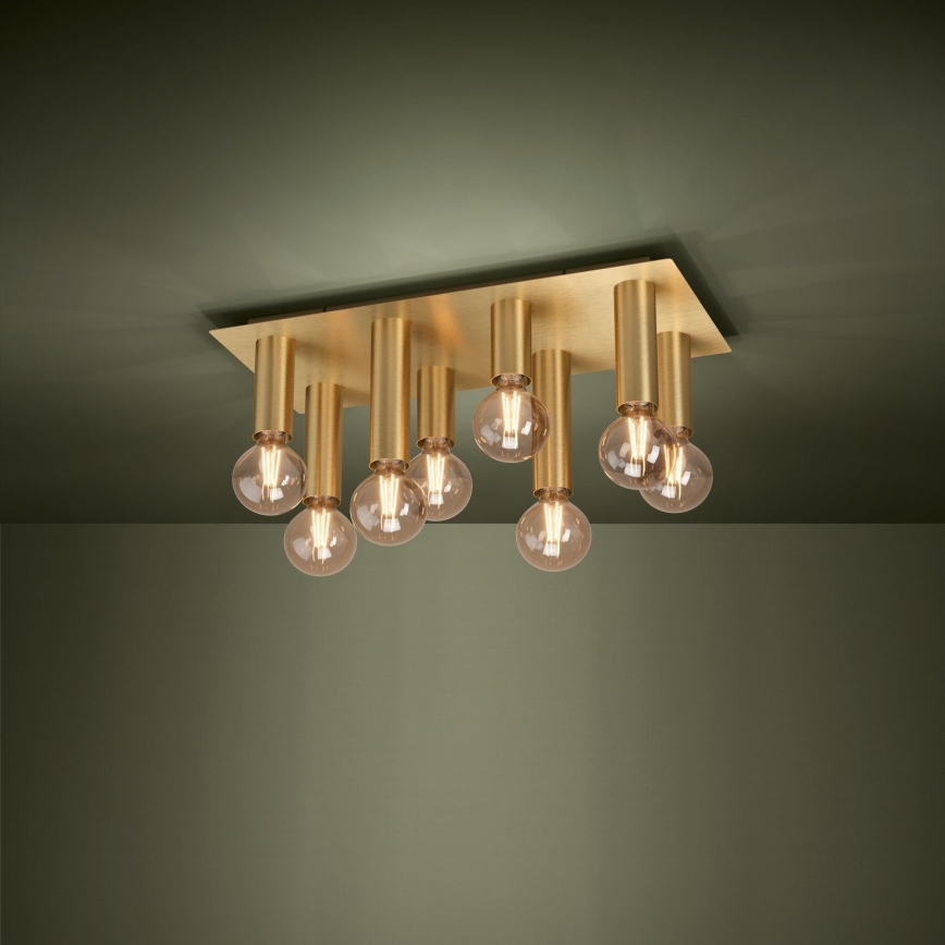 Eglo - Lampa sufitowa 8xE27/40W/230V złota
