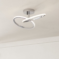 Eglo - Lampa sufitowa LED 12W/230V 2700/4000/6500K, błyszczący chrom