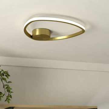 Eglo - Lampa sufitowa LED/9,7W/230V 2700/4000/6500K śr. 37,5 cm złota