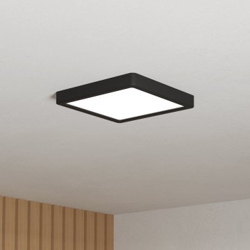Eglo - Lampa sufitowa LED do łazienki LED/10,5W/230V 2700/4000/6500K 22x22 cm IP44 czarna