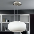 Eglo - Lampa wisząca 2xE27/60W biały/opalone szkło