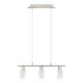 Eglo - Lampa wisząca LED na linkach MY CHOICE 3xE14/4W/230V matowy chrom/biały