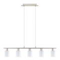 Eglo - Lampa wisząca LED na linkach MY CHOICE 5xE14/4W/230V matowy chrom/biały