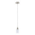 Eglo - Lampa wisząca LED na linkę MY CHOICE 1xE14/4W/230V matowy chrom/biały