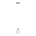 Eglo - Lampa wisząca LED na linkę MY CHOICE 1xE14/4W/230V matowy chrom/biały