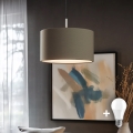 Eglo - Lampa wisząca LED na linku TUNJA 1xE27/60W/230V taupe